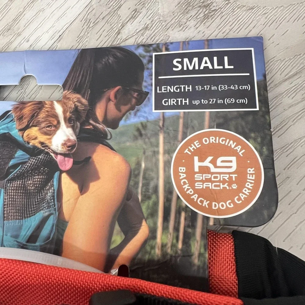 K9 Sport Sack Trainer Dog Backpack Carrier Small Red Pet Hiking Holds 30 Lb